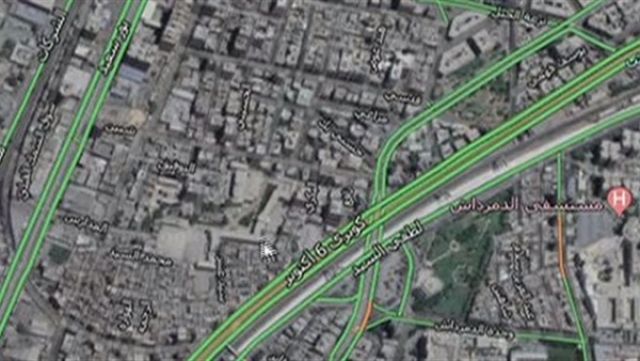 رصد الحالة المرورية بشوارع العاصمة عبر Google Earth .. (فيديو)