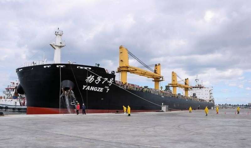 السفينة الصينية بميناء دمياط
