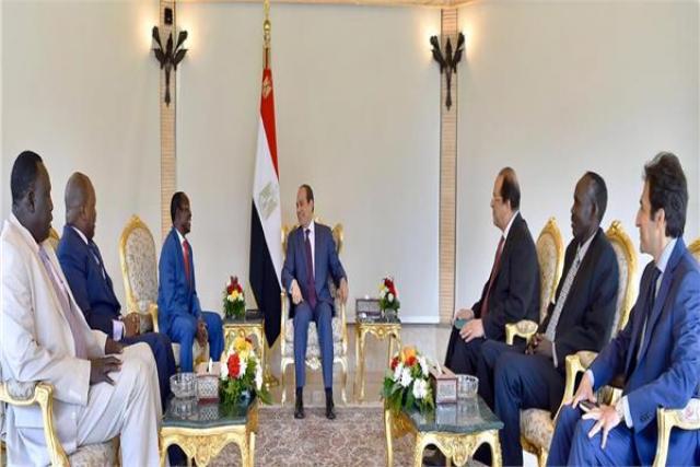 لقاء الرئيس السيسى بنائب رئيس جمهورية السودان