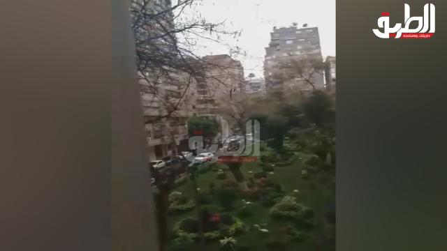 أمطار غزيرة وعواصف ترابية تضرب القاهرة الكبرى (فيديو)