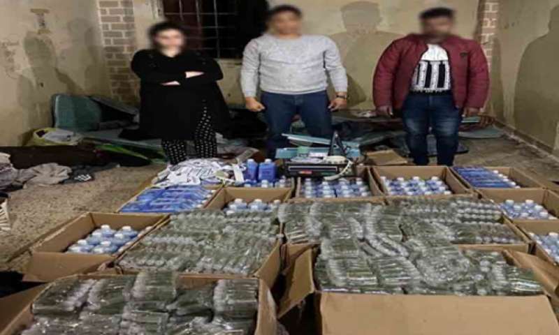 المتهمين والمضوبطات