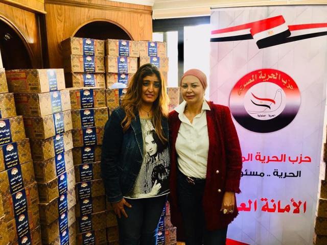 حزب الحرية المصري يوزع 1500 كرتونة رمضانية على العمالة غير المنتظمة بالقاهرة