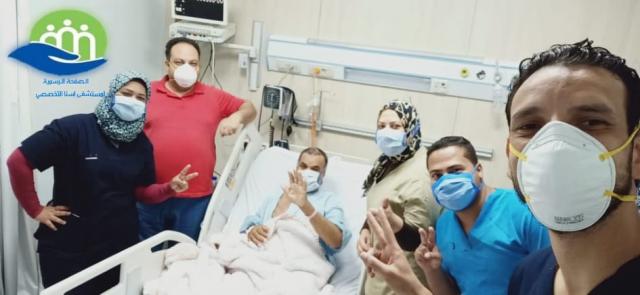 خروج 12 حالة متعافي من كورونا من مستشفى إسنا