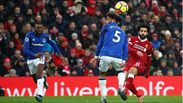 محمد صلاح في مباراة إيفرتون