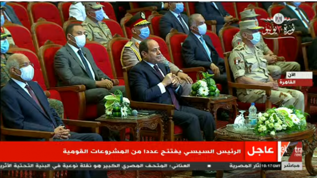 الرئيس السيسى يفتتح مجموعة مشروعات تطوير منطقة شرق القاهرة