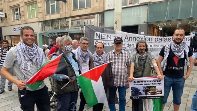 وقفة احتجاجية في النمسا ضد خطة الضم الإسرائيلية