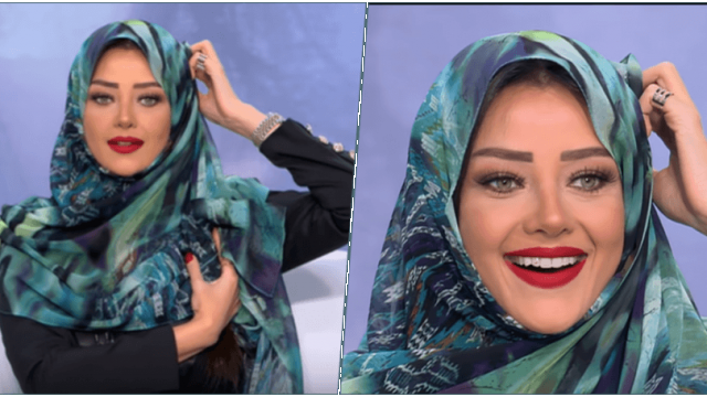 رضوى الشربيني من احد حلقاتها وهي مرتدية الحجاب