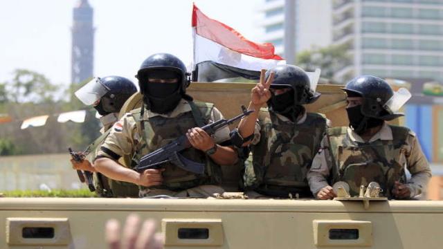 عناصر من القوات المسلحة المصرية