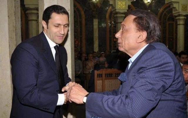 علاء نجل الرئيس الأسبق محمد حسنى مبارك والفنان الكبير عادل أمام