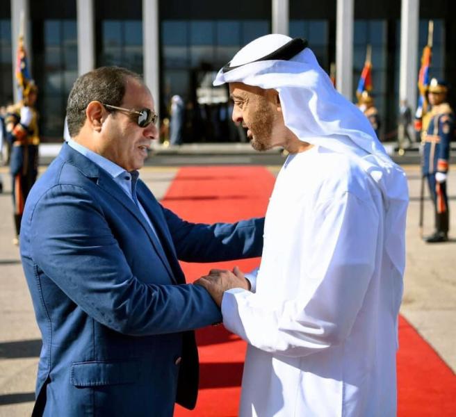 الرئيس السيسي يعزي نظيره الإماراتي في وفاة أخيه الشيخ سعيد بن زايد