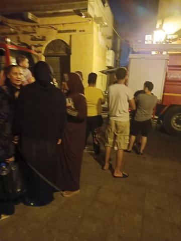 حريق في شارع المعز بالقاهرة