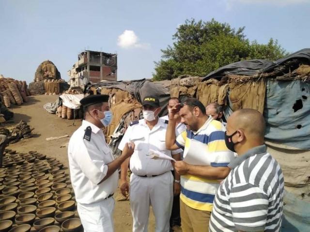 وزارة البيئة تشن حملات تفتيشية مكبرة على ”الفواخير” في كفر الشيخ (صور)