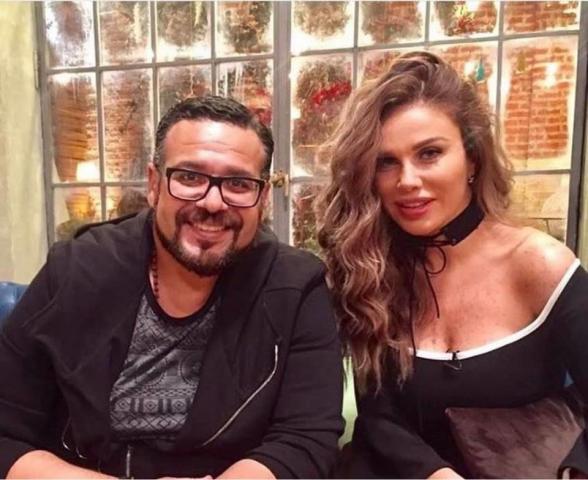 نيكول سابا ومدير أعمالها وائل المصري