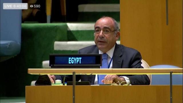 السفير محمد إدريس، مندوب مصر الدائم لدى الأمم المتحدة