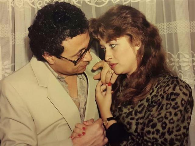 مراد منير وزوجته فايزة كمال