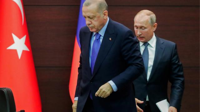 بوتين وأردوغان فى لقاء سابق