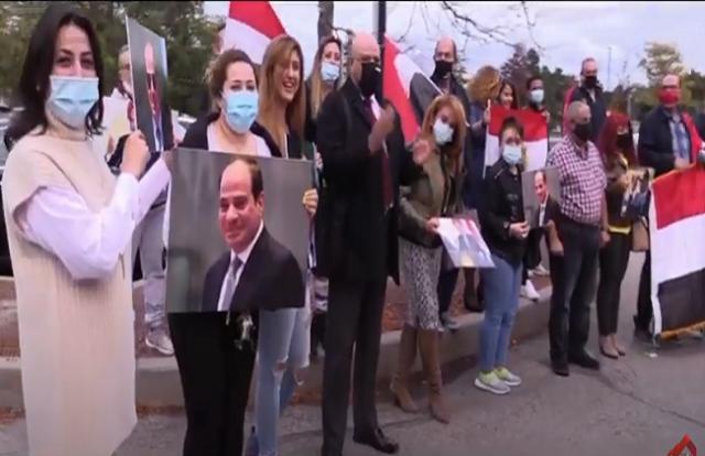 احتفالات المصريين ب كندا