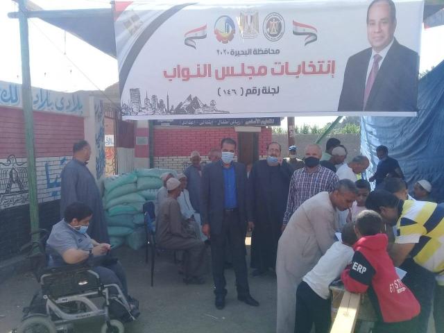 توافد المواطنين على لجان انتخابات النواب 2020 بمحافظة البحيرة