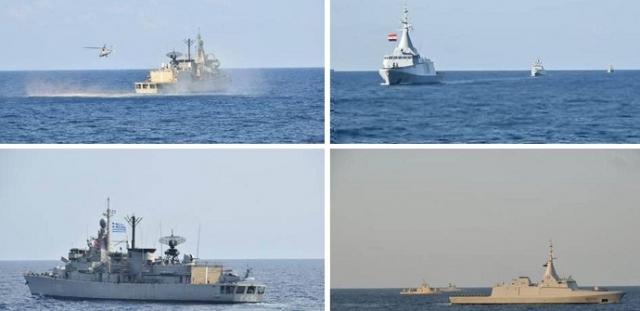 التدريب البحري بين مصر واليونان وقبرص