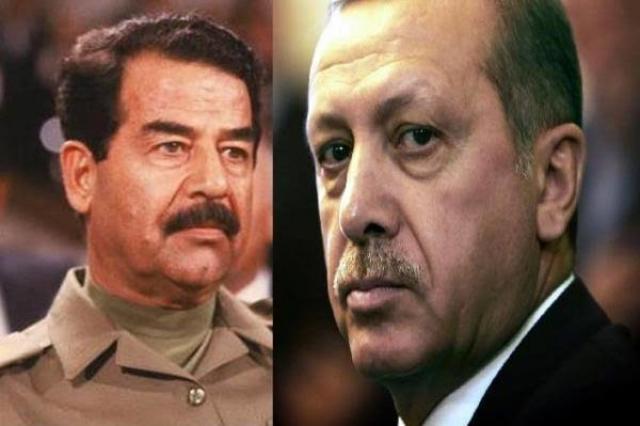 أردوغان وصدام حسين