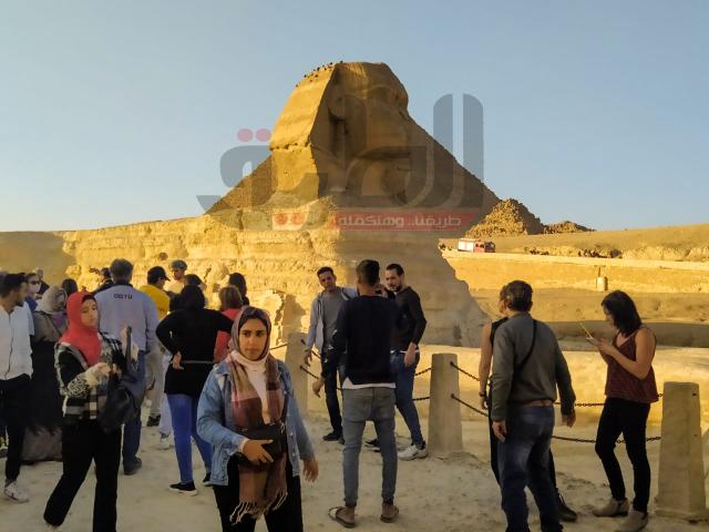 رغم كورونا.. توافد السياح على زيارة أهرامات الجيزة