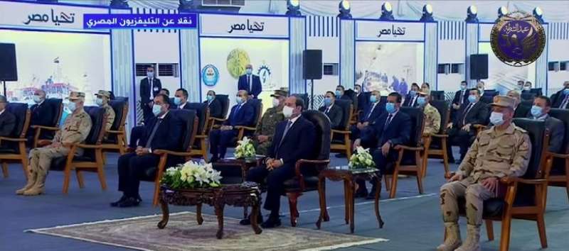 الرئيس السيسي بمؤتمر اليوم ببورسعيد
