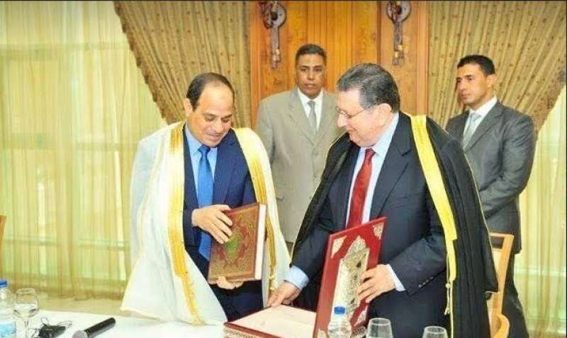 الرئيس السيسي مع رئيس حزب المؤتمر - أرشيفية