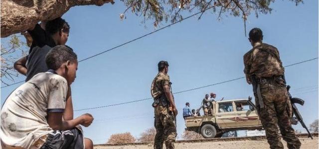عناصر من الجيش الإثيوبي على الحدود