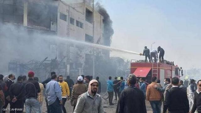 حريق العبور