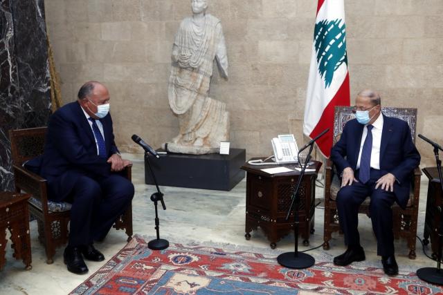 لقاء وزير الخارجية برئيس لبنان اليوم