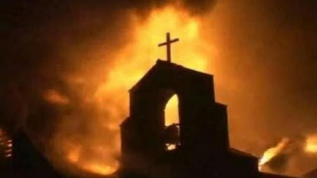 حرق الكنائس بعد فض رابعة 
