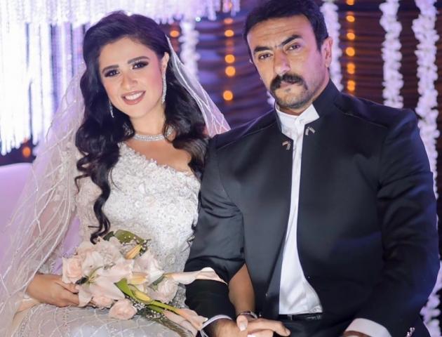 شاهد صور حفل زفاف ياسمين عبدالعزيز وأحمد العوضي