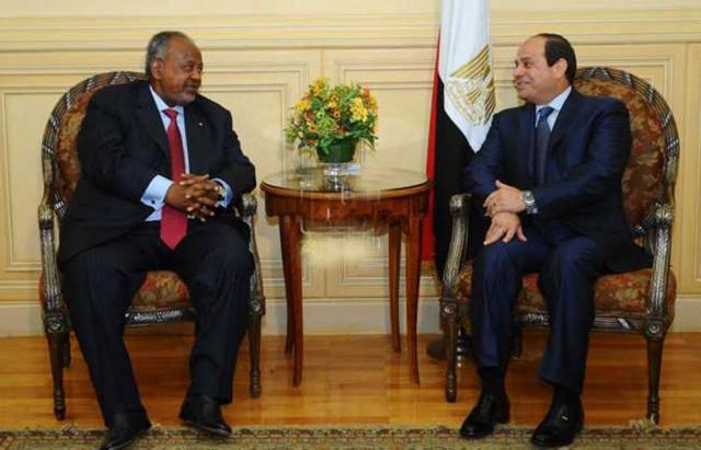الرئيس عبد الفتاح السيسي ورئيس جيبوتي