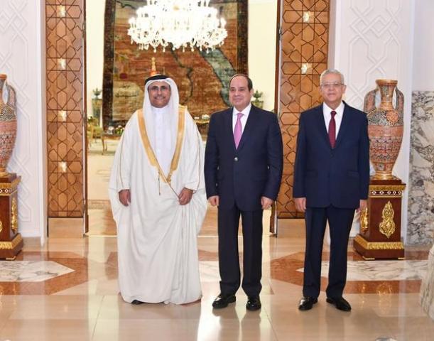 الرئيس السيسي ورئيس البرلمان العربي