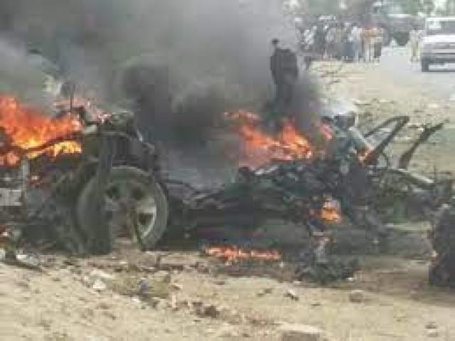 صورة تفجير موكب محافظ عدن باليمن 