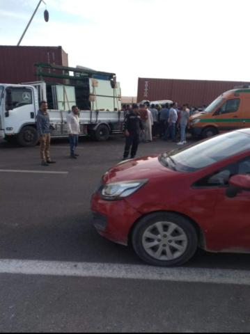 عاجل | وفاة سائق التريلا المتسبب في حادث الطريق الدائري الأوسطي