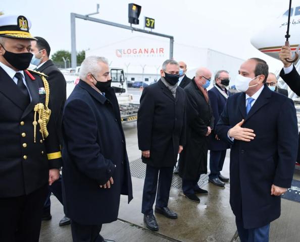 وصول السيسي لبريطانيا