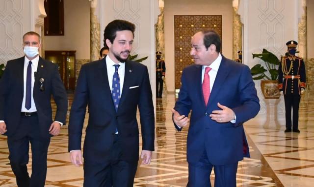 السيسي وولي عهد الأردن