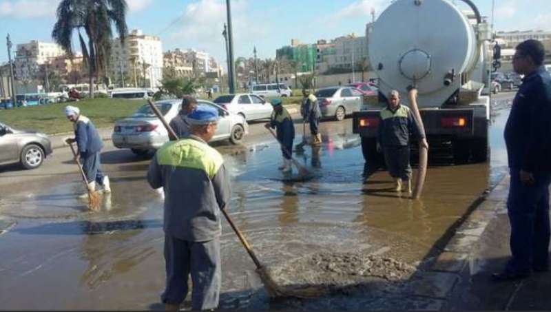 شفط مياه الأمطار في مصر 