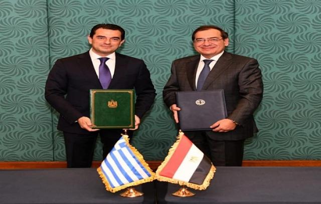 مذكرة تفاهم بين مصر واليونان لدعم التعاون الثنائي في مجال الغاز الطبيعي