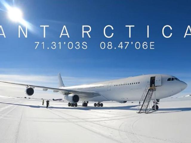 لأول مرة.. هبوط طائرة تجارية في القارة القطبية الجنوبية «فيديو»