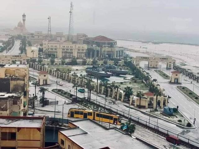 الثلج في الأسكندرية