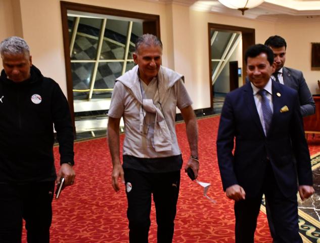 تفاصيل اجتماع وزير الشباب والرياضة مع كيروش قبل كأس أمم أفريقيا