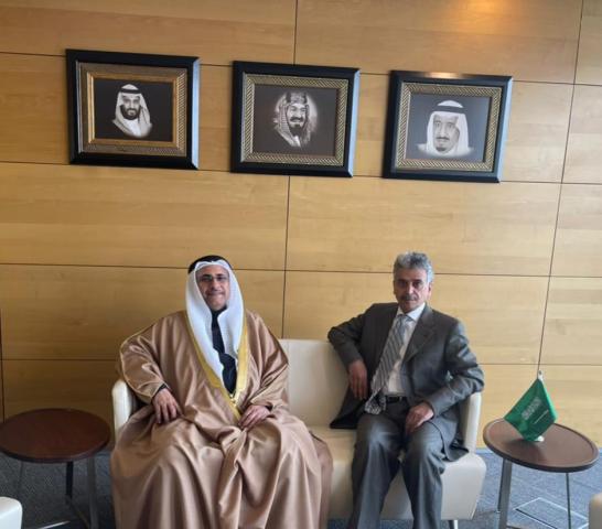 رئيس البرلمان العربى يلتقي مندوب السعودية لدى جامعة الدول العربية