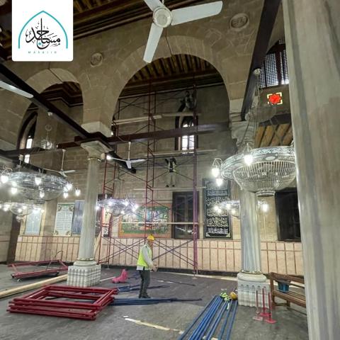 أعمال تطوير مسجد الإمام الحسين بن علي 