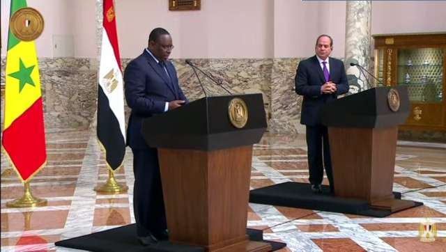 عاجل| السيسي يكشف لرئيس السنغال موقف مصر من أزمة «سد النهضة»