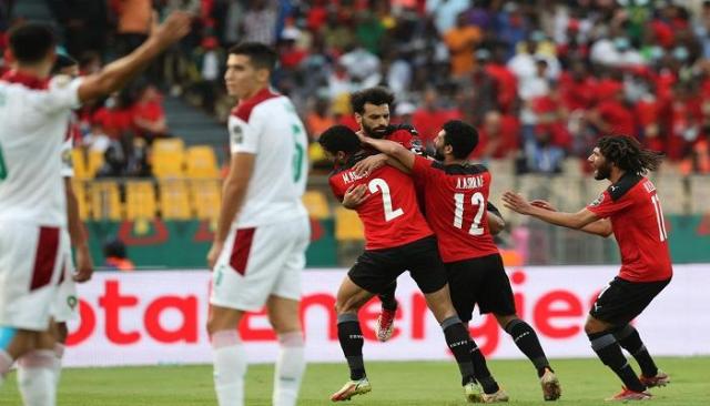 جانب من مباراة مصر والمغرب