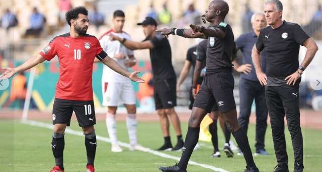 جانب من مباراة مصر والمغرب