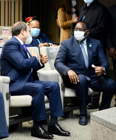 الرئيس السيسي يلتقي نظيره السنغالي في العاصمة البلجيكية بروكسل