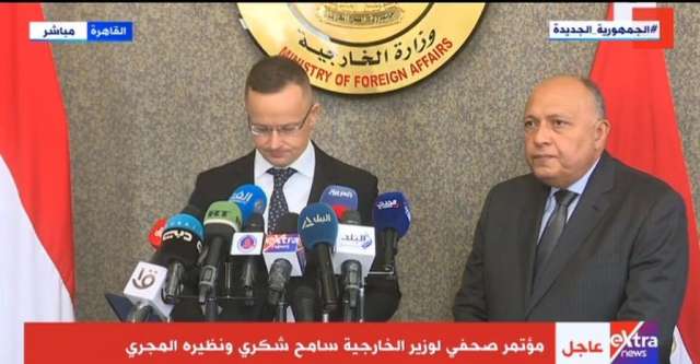 وزير الخارجية ونظيره المجري